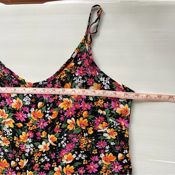 Cynthia Rowley Floral Top Cami Singlet Tank Multicoloured Flower Summer Size S - Picture 7 of 8